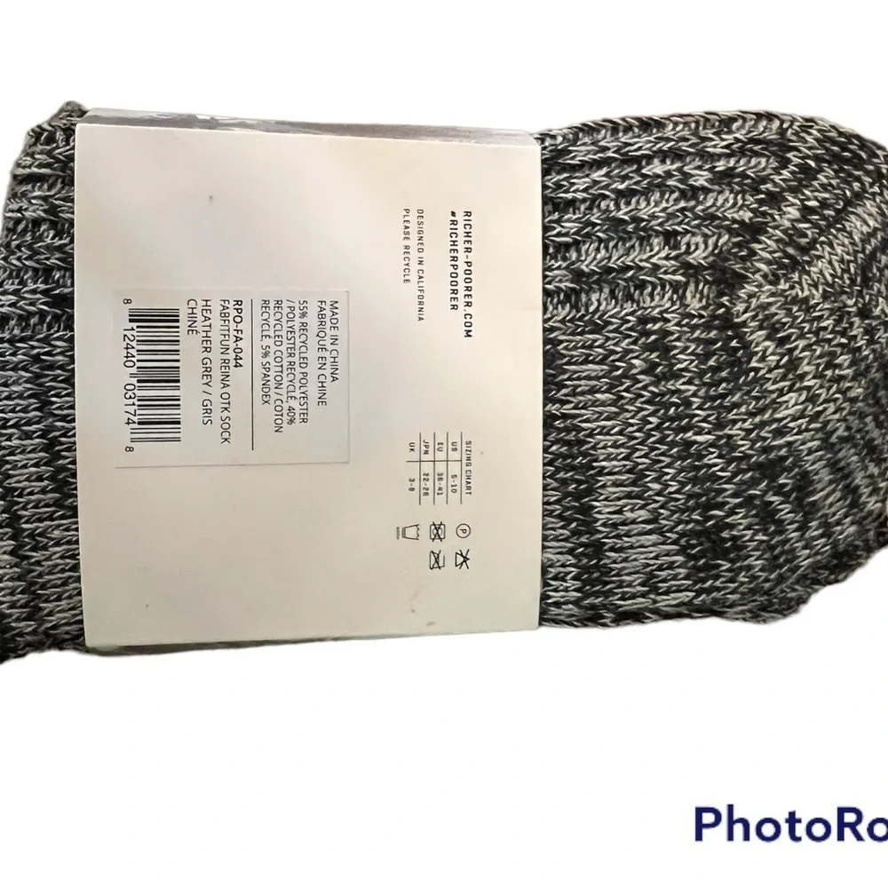 $10 Throwback Thursday!! Richer Poorer Ladies Over the Knee Grey Textured Socks